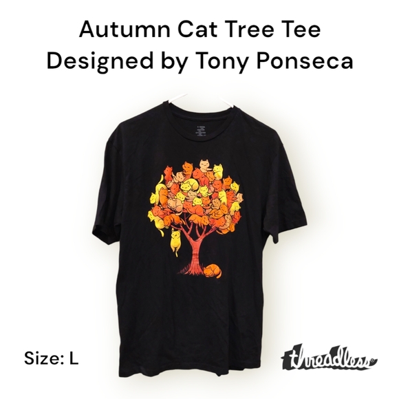 Autumn Cat Tree Tee by Tony Ponseca - Picture 1 of 5